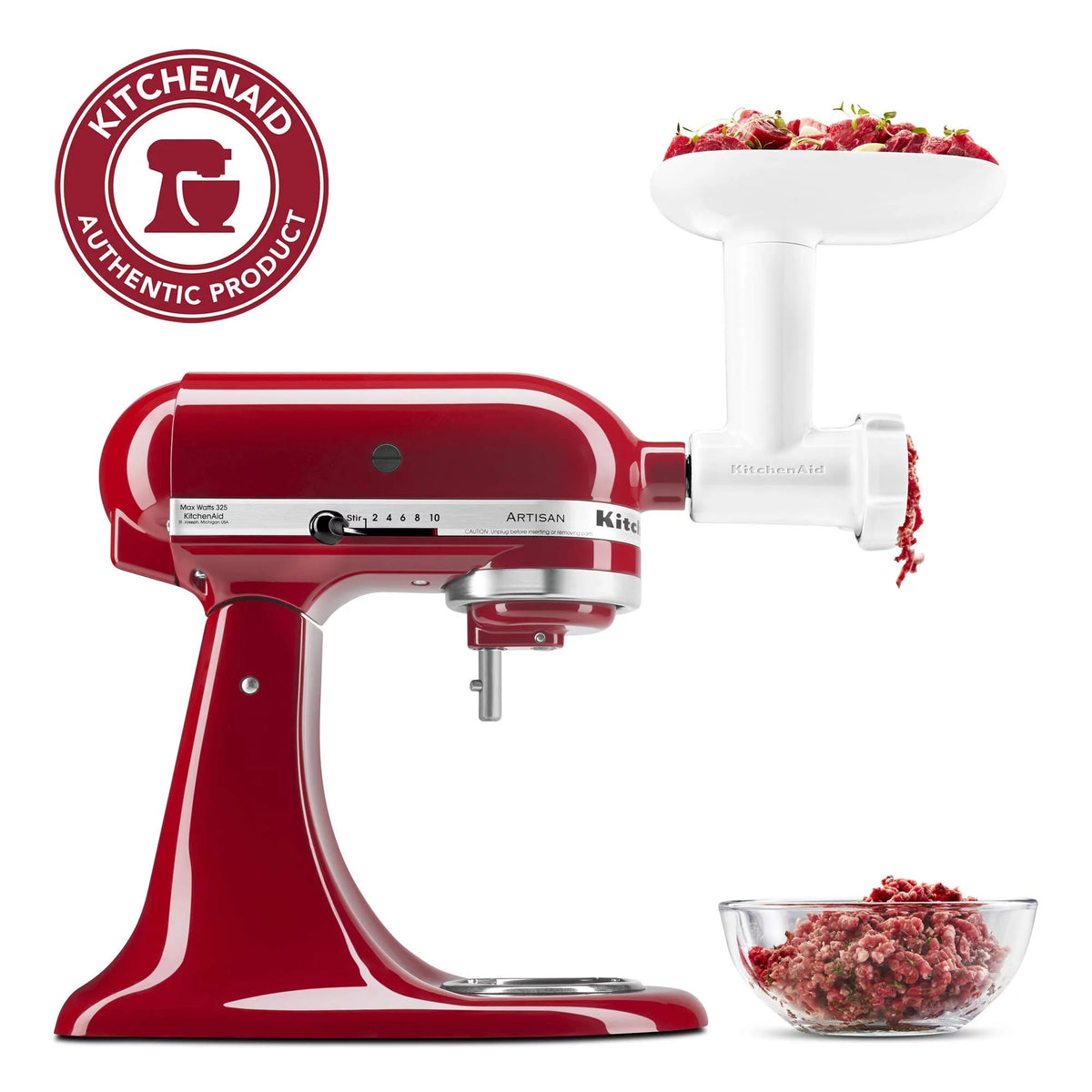 White Food Grinder Attachment Y232