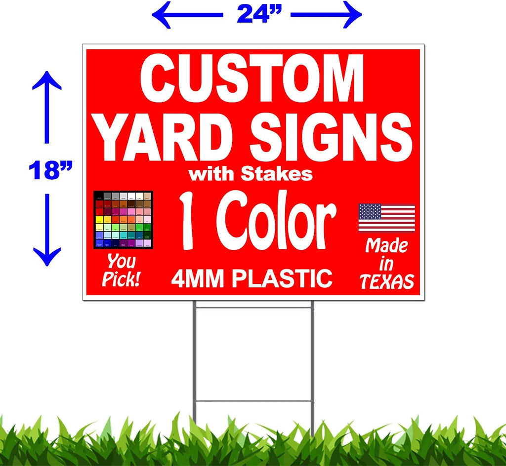 18" x 24" Yard Signs V781