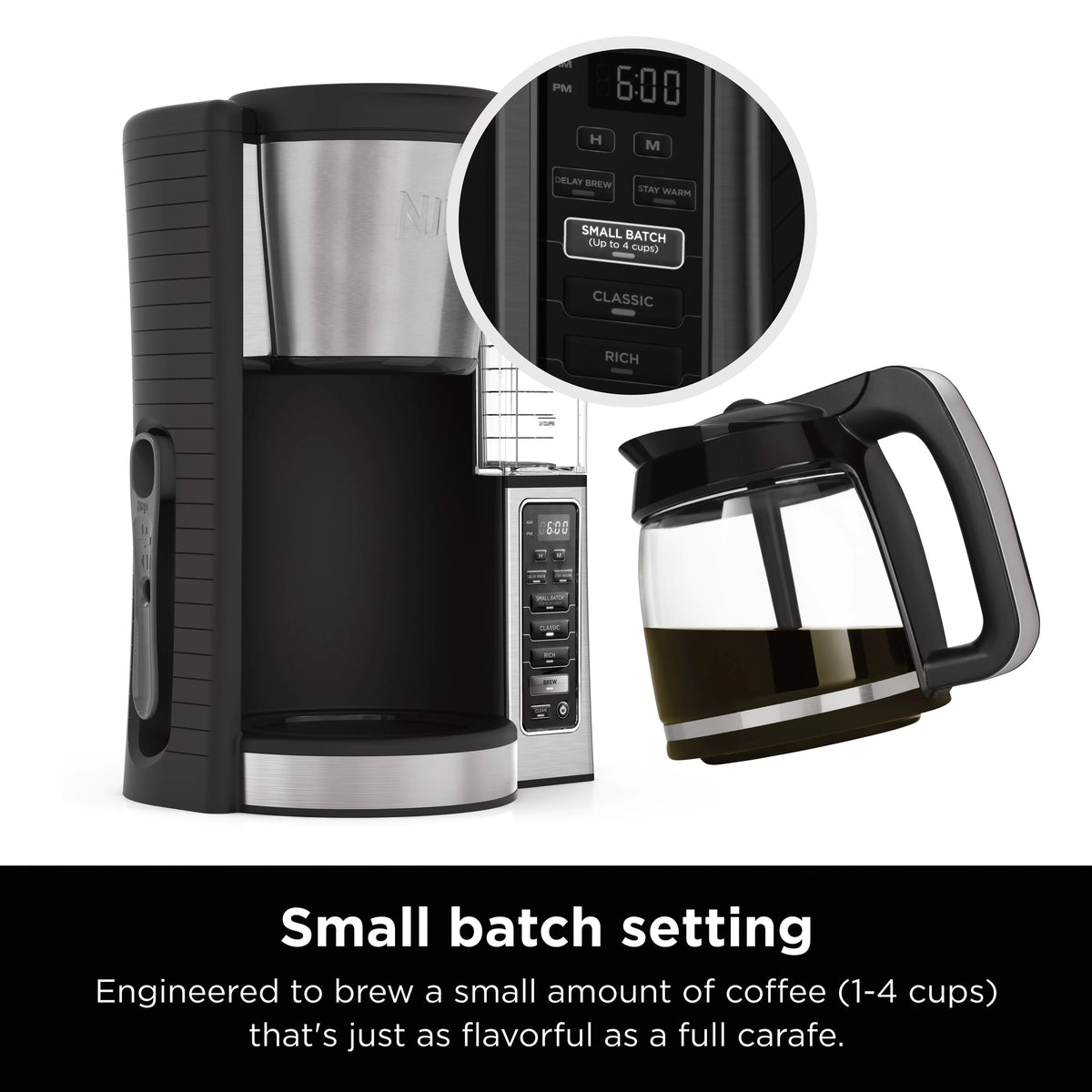 12-Cup Programmable Coffee Maker with Glass Carafe B956088