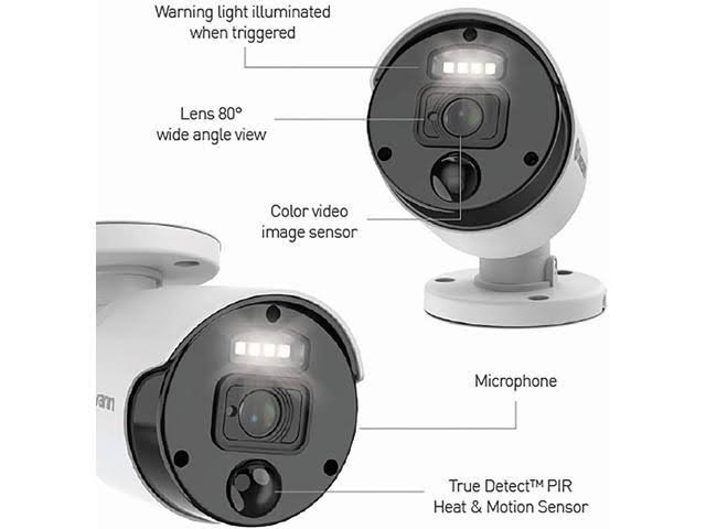 8 Camera 8 Channels PoE NVR Wired Security Camera System D69483