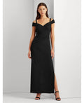 Black Off-The-Shoulder Gown S821898