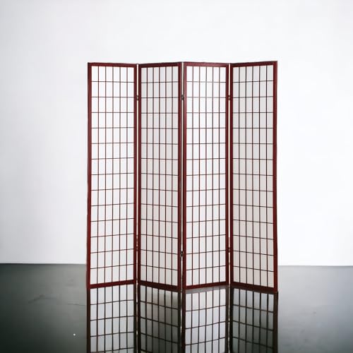 4 Panels 6ft High Japanese Style Room Divider S837