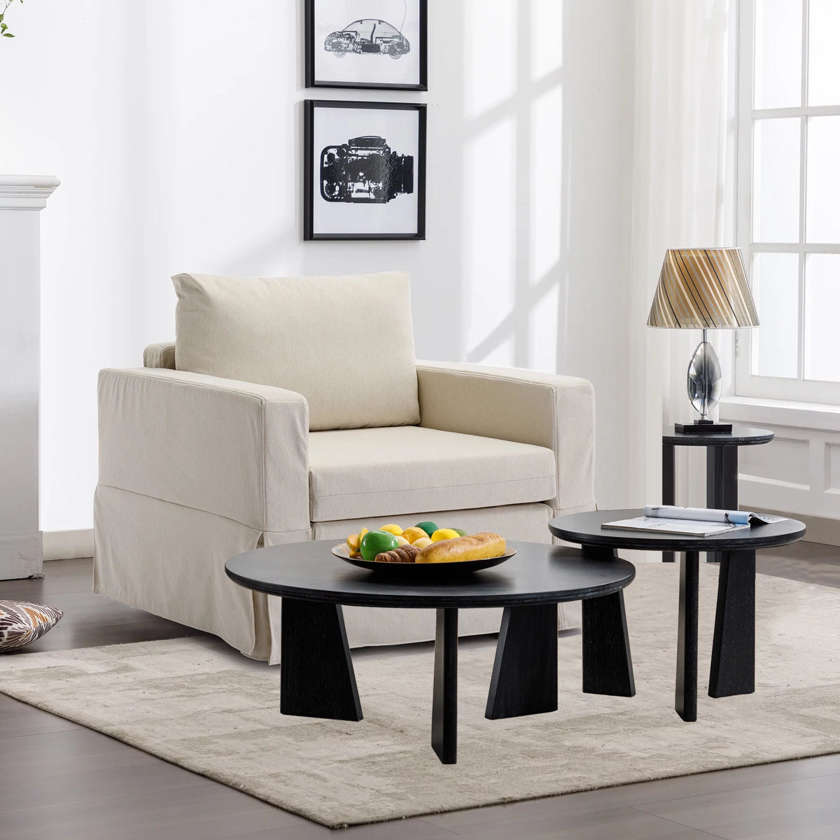 Cream Single Seat Sofa Sectional Couch Cushion M89505