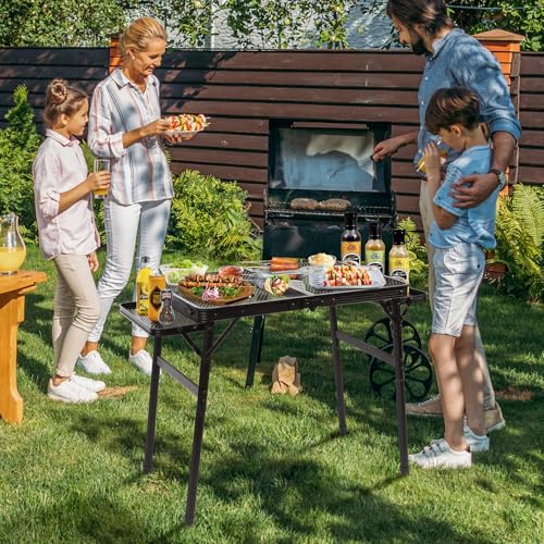 2.5 FT Mesh Metal Folding Picnic Table V74111