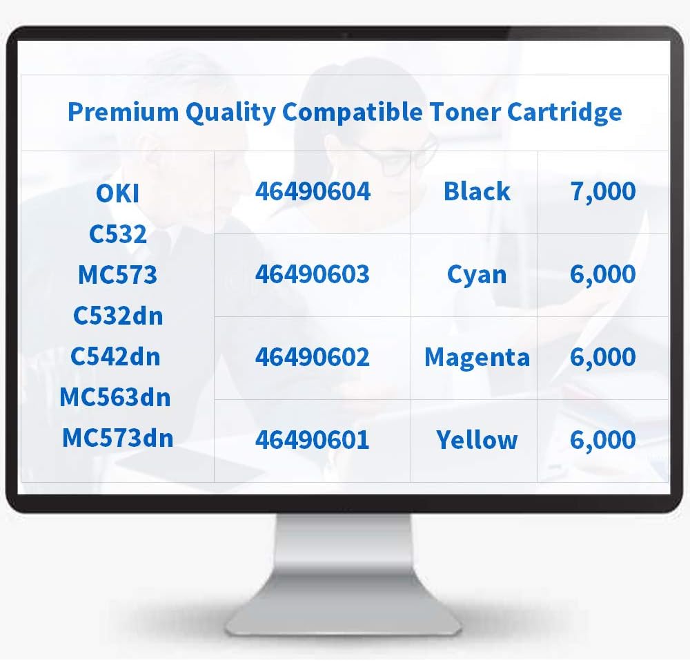 Compatible Toner Cartridge Replacement 4 Pack Q13367