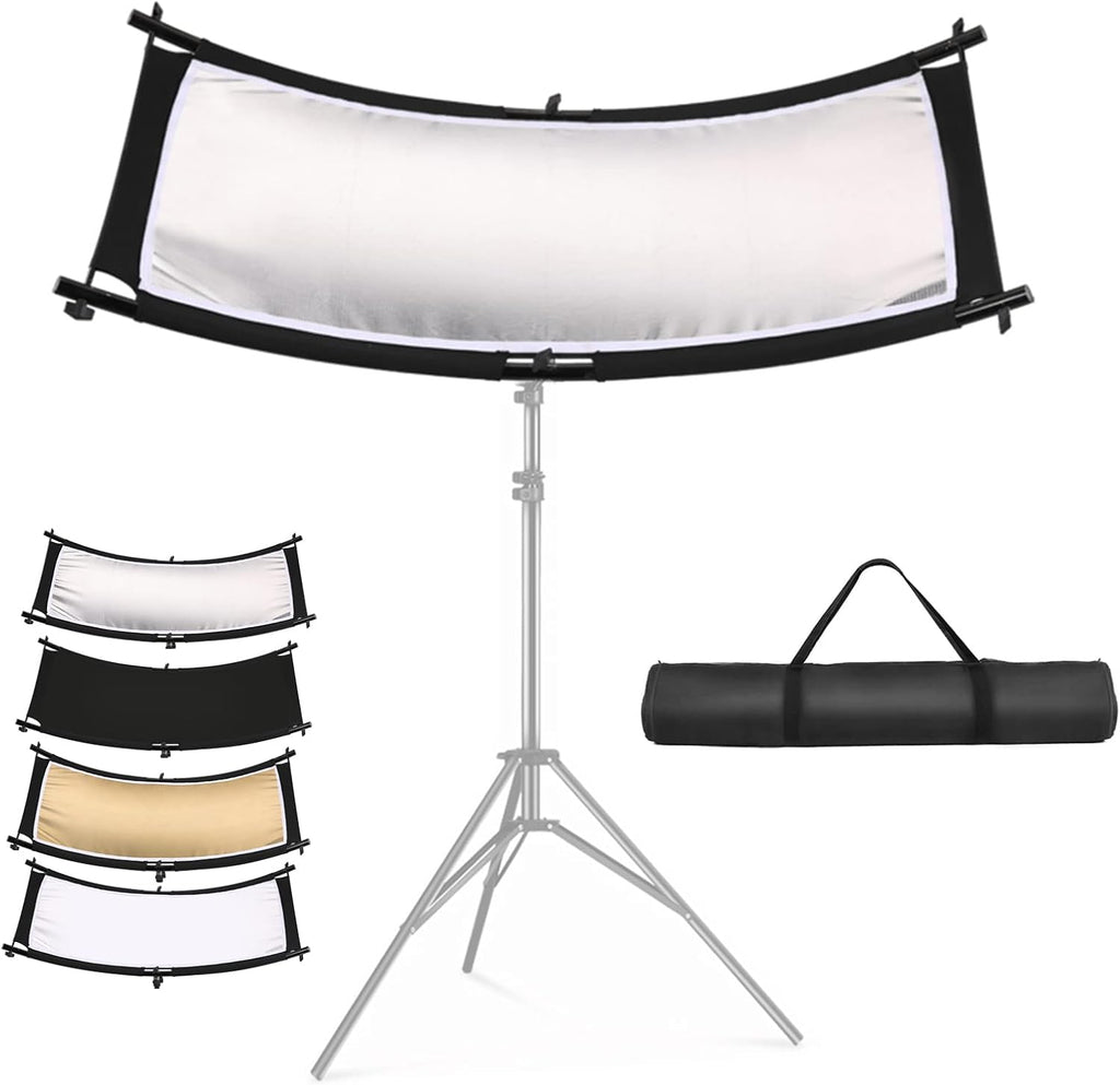White/Silver/Gold/Black Clamshell Light Reflector with Carry Bag H66456