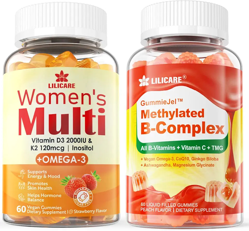 Vitamin B Complex Filled Gummies & Womens Multivitamin Gummies Y724031