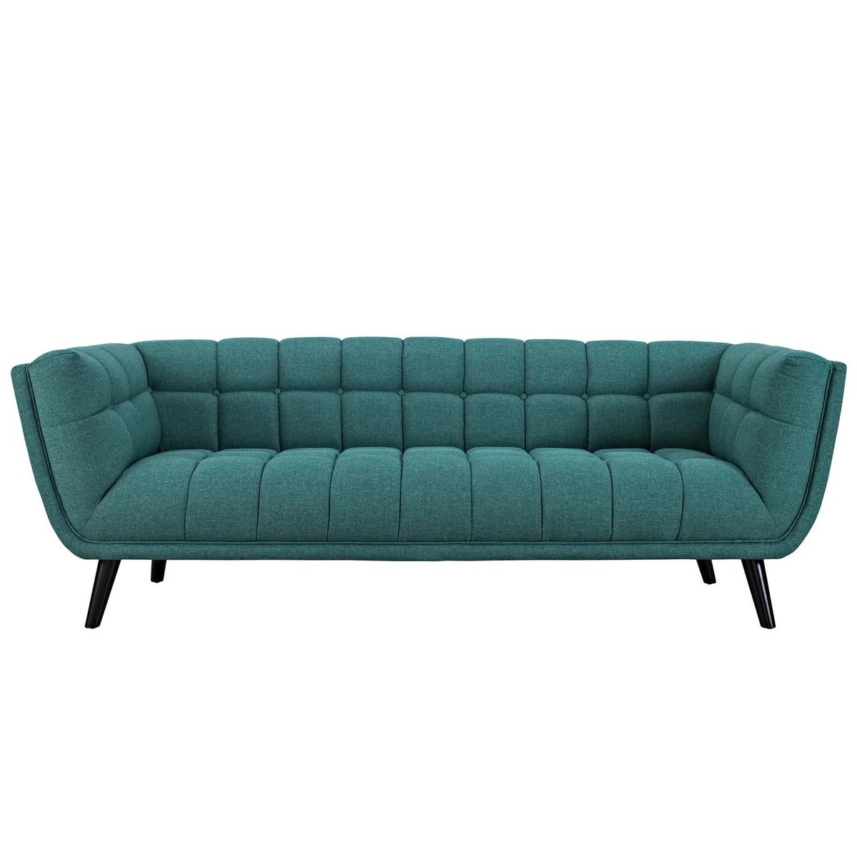 Teal 3 Piece Upholstered Fabric Sofa and Armchair Set U1336