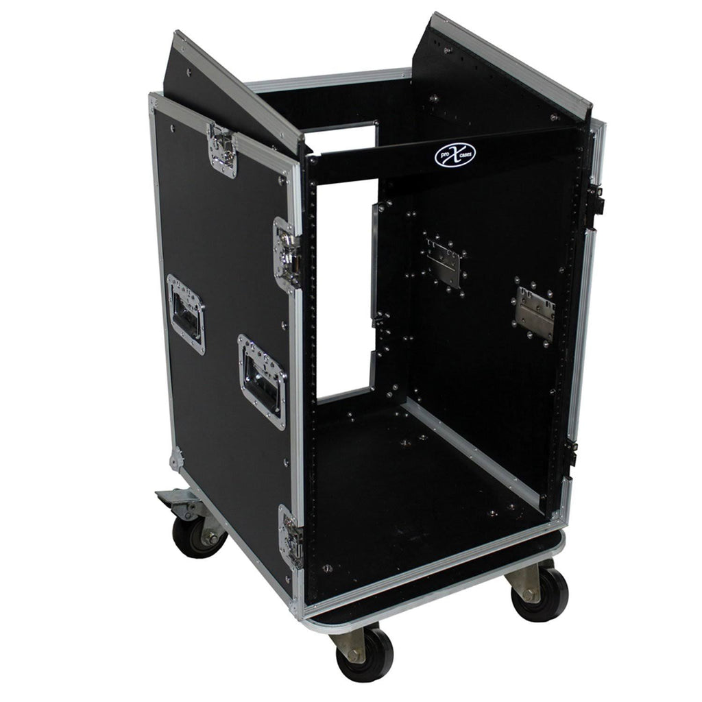 16U Rack x 10U Top Mixer DJ Combo Flight Case Z565