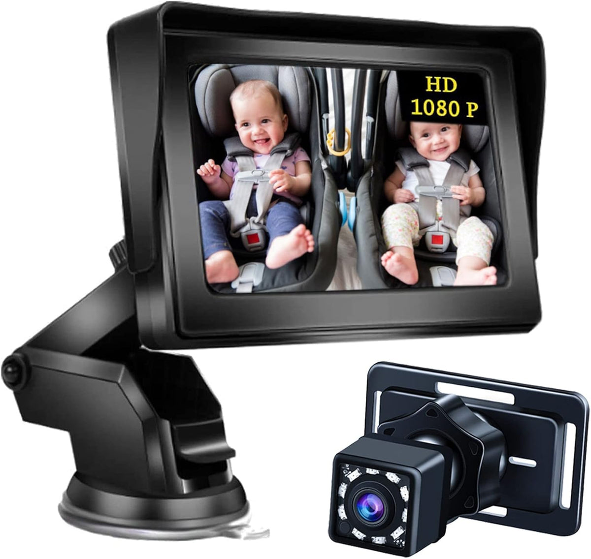 Baby Car Mirror with 4.3 HD Display Night Vision W4699