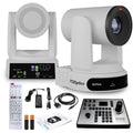 4K PTZ Camera with 30x Optical Zoom (White) + Joystick Controller N3437