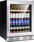 24'' Beverage Refrigerator Cooler, 120 Cans & 16 Bottles U59815