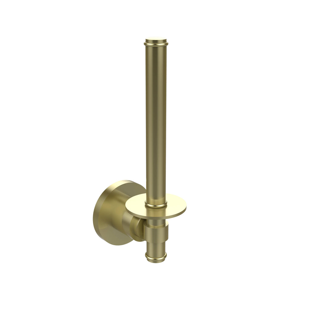 Satin Brass Upright Toilet Tissue Holder V71609