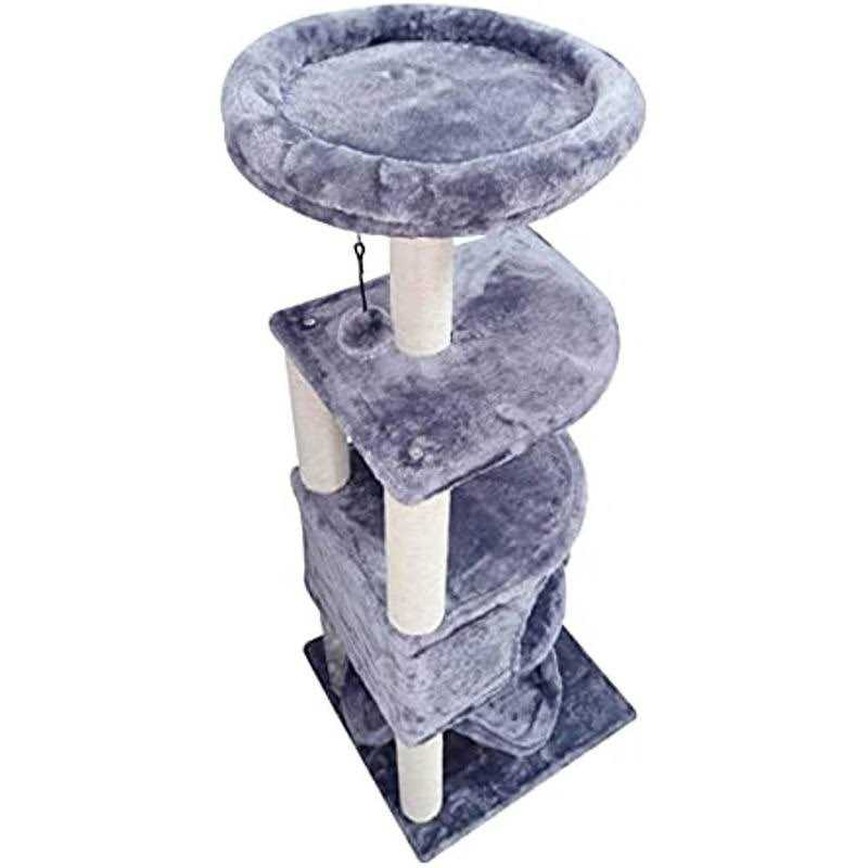 Cat Tree with Scratching Post and Hanging Bed S313421