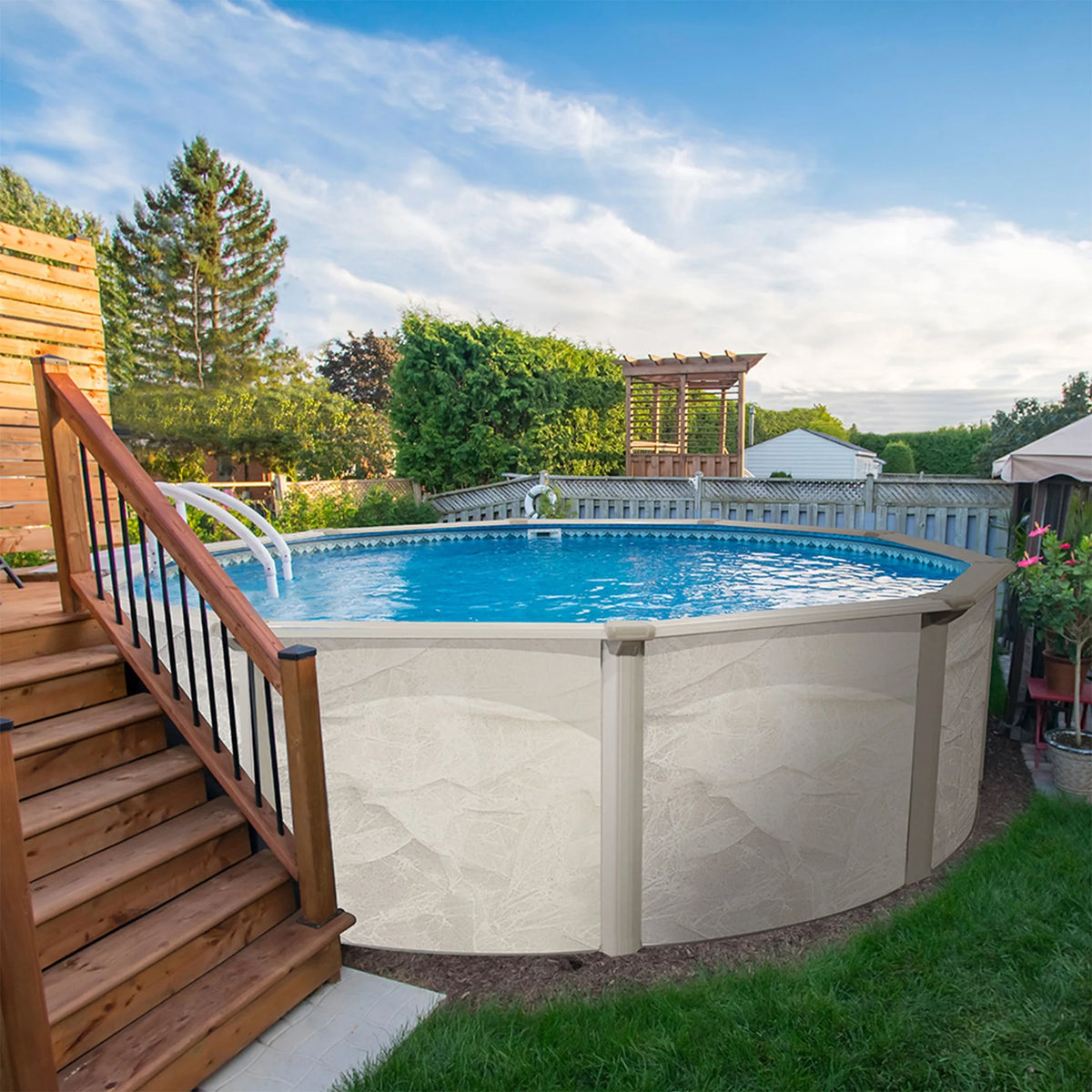 18'x52 Above Ground Pool with Filter, Ladder, Liner, Skimmer W370
