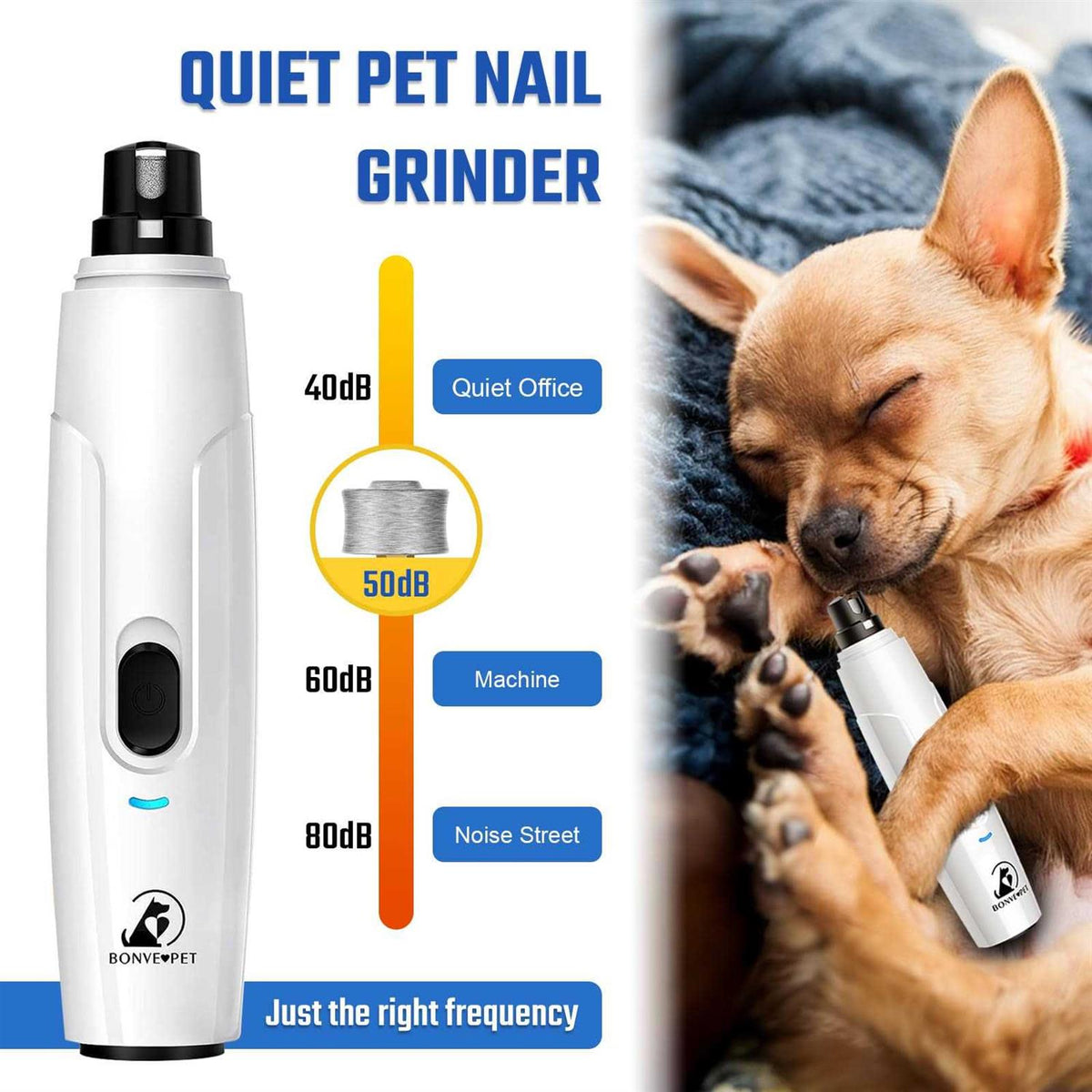 Dog Nail Grinder with 2 Grinding Wheels J6534