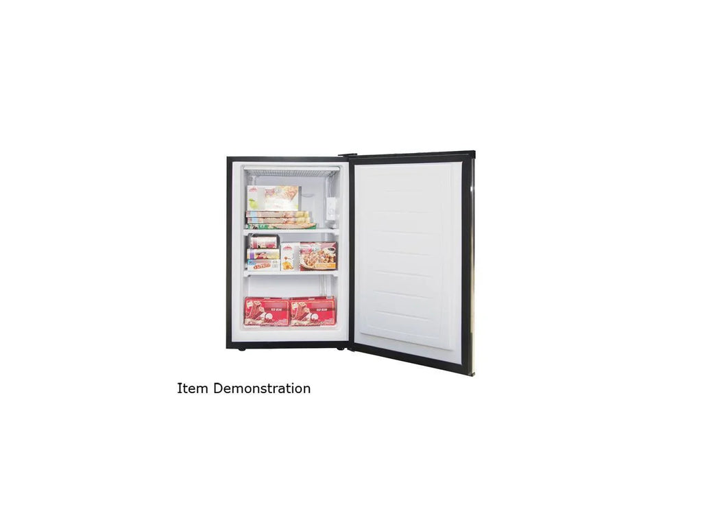 3.0 cu ft. Upright Freezer Stainless Steel Look J325