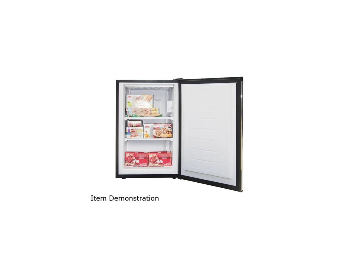 3.0 cu ft. Upright Freezer Stainless Steel Look J325