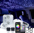 32W RGBW Fiber Optic Lights Kit Star Ceiling Sky Light 16.4ft/5m 1330pcs Mixed Fibers E97182