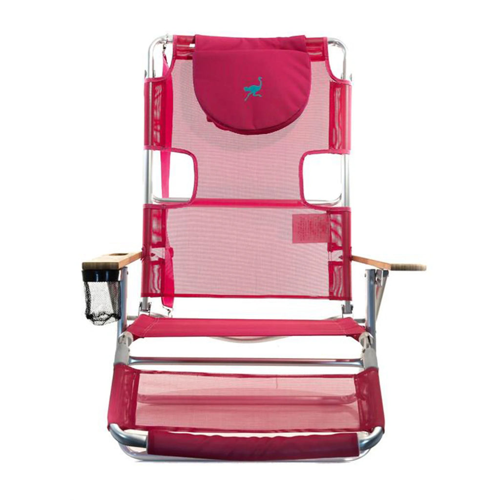 Pink 16" Tall Reclining Beach Chair 4 Pack Y1750