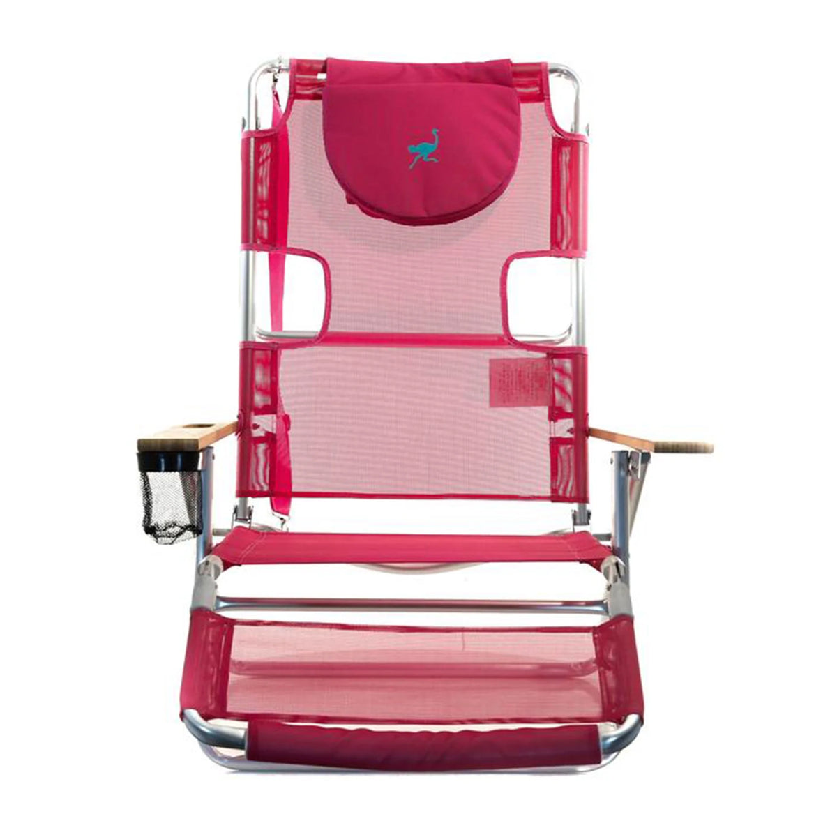Pink 16" Tall Reclining Beach Chair 4 Pack Y1750