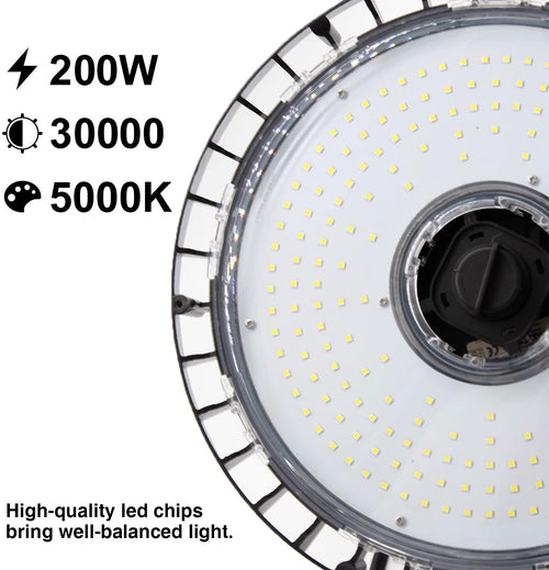 200W 5000K 30000 Lumen LED High Bay Light 8 Pack T5506
