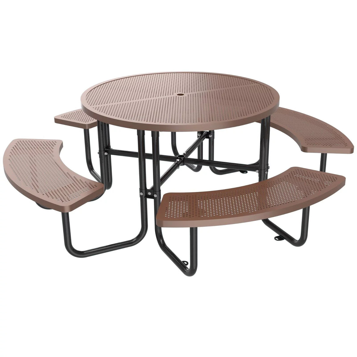 Brown Round Portable Picnic Table R907
