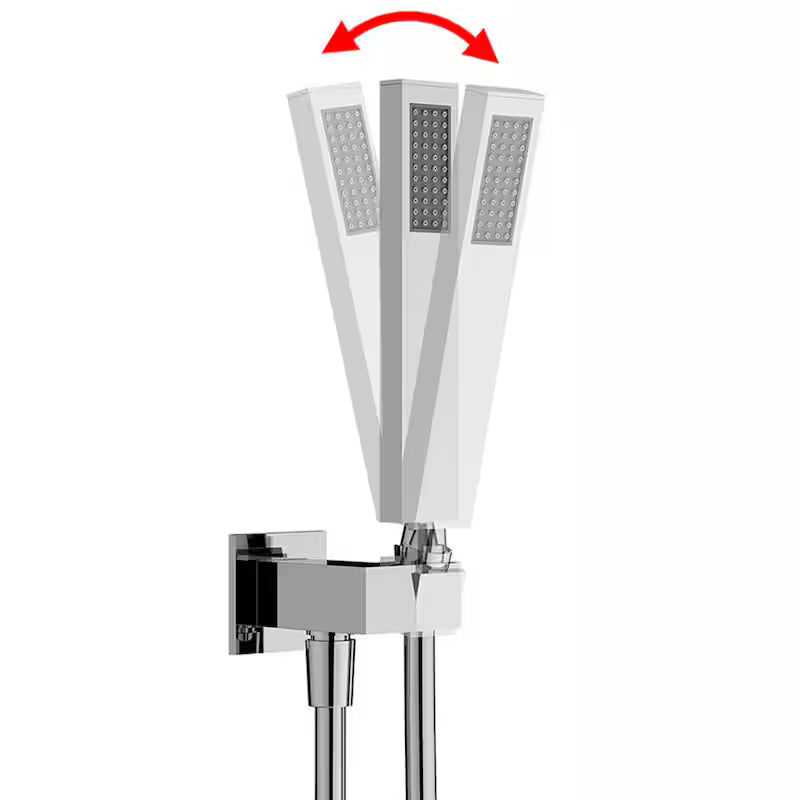 12 in. Dual Shower Heads Fixed and Handheld Shower Head in Chrome P7887