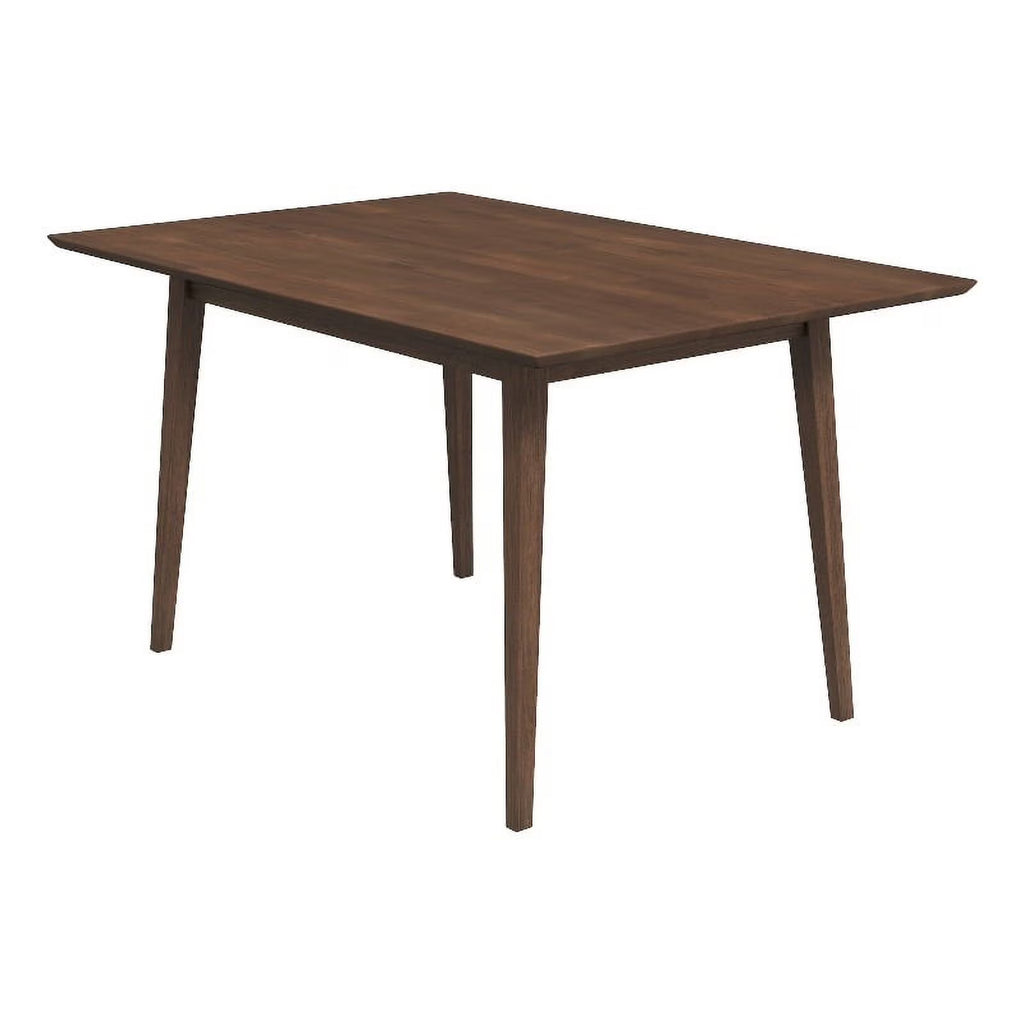 Mid-Century Modern Solid Wood Dining Table in Brown S2601