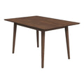 Mid-Century Modern Solid Wood Dining Table in Brown S2601