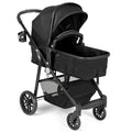 2-in-1 Foldable Newborn Infant Baby Stroller Black F49095