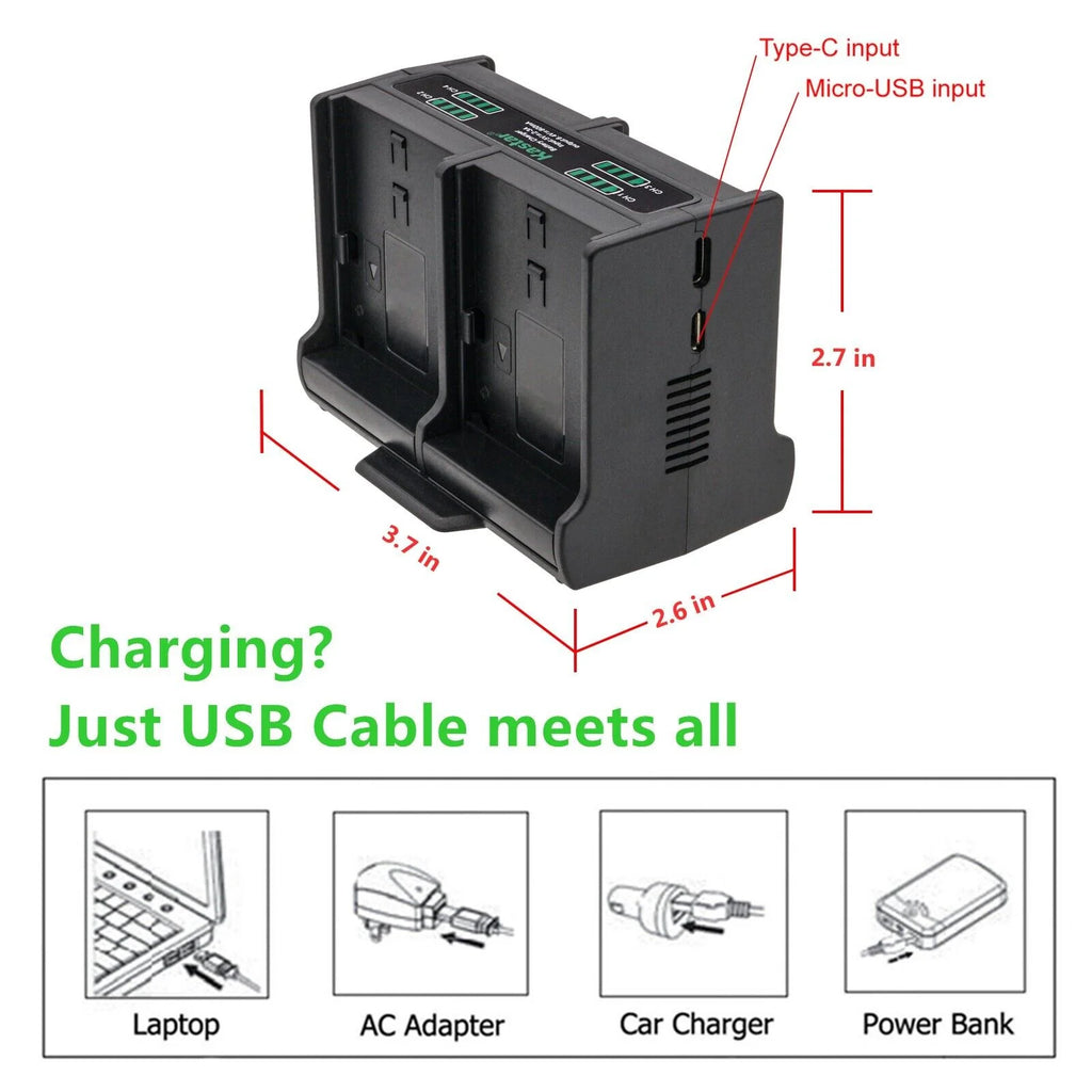 3-Pack Battery and Quadruple Charger H350798