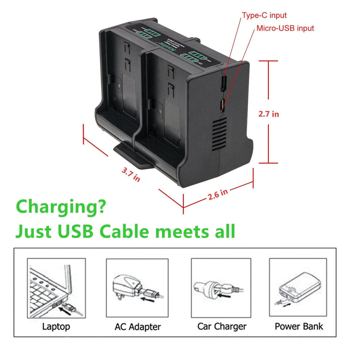 3-Pack Battery and Quadruple Charger H350798