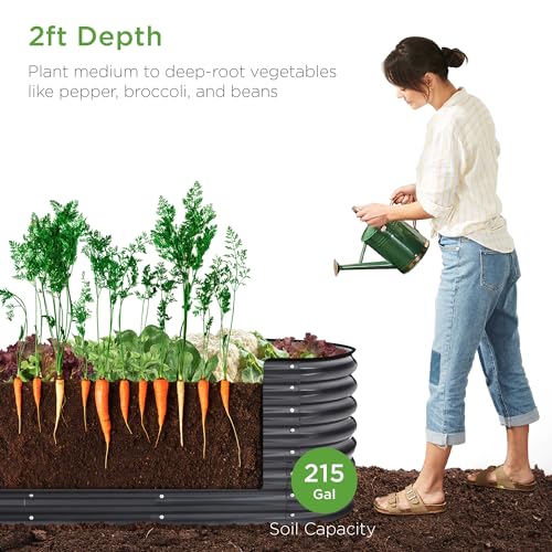Charcoal Outdoor Metal Raised Garden Bed G447