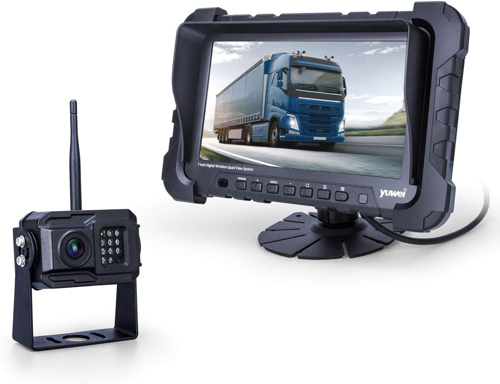Wireless Backup Camera System with Night Vision, 7inch Monitor Split Screen P69335