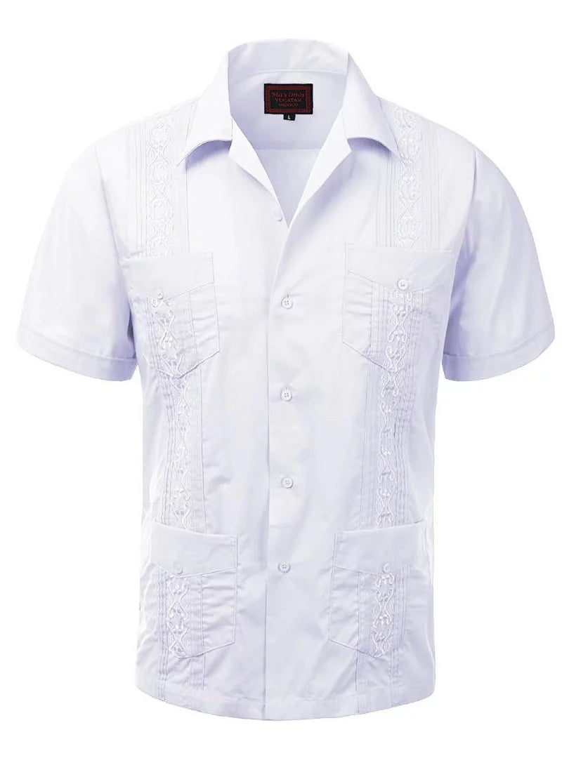 Men's Short Sleeve Button-Up Casual Shirt H250