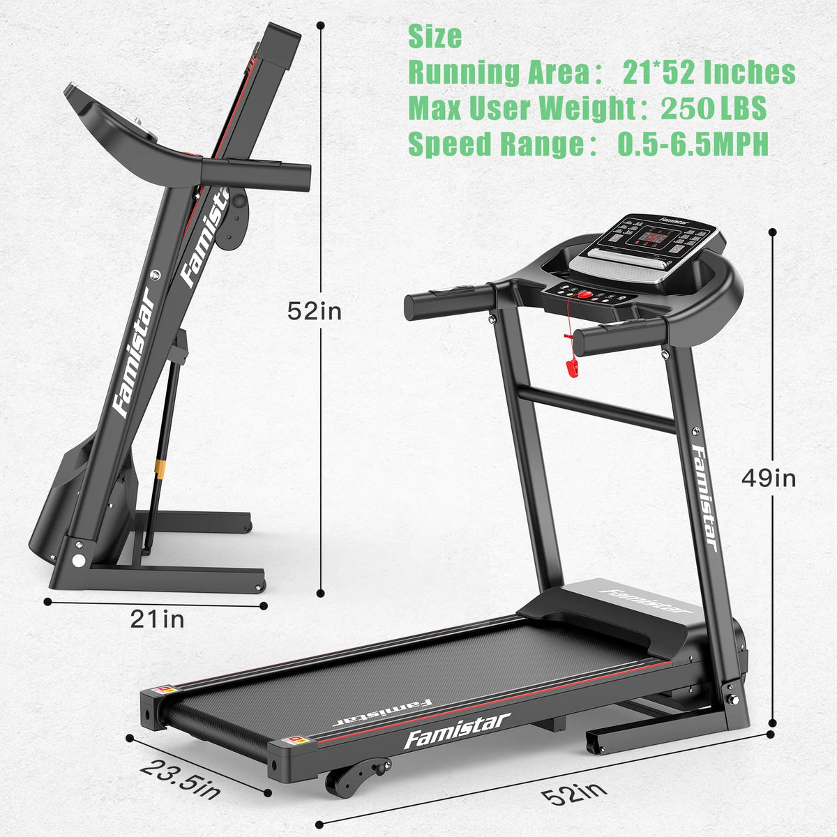 Portable Folding Treadmill with Incline P93962
