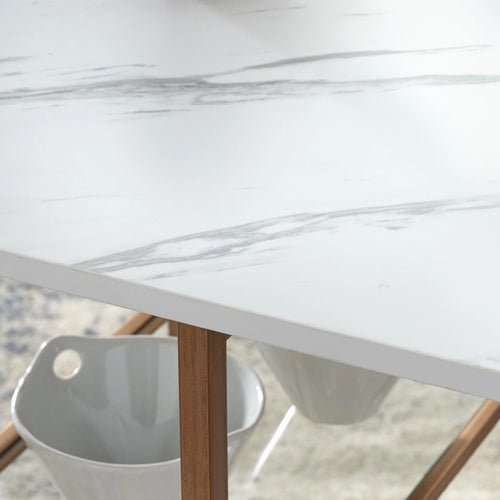 3-Piece Counter Height Dining Set with Table and 2 Stools R59909