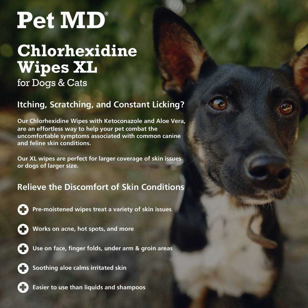 Chlorhexidine Antiseptic Dog & Cat Wipes H452499