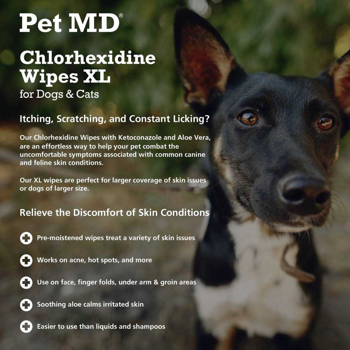 Chlorhexidine Antiseptic Dog & Cat Wipes H452499