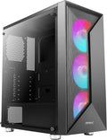 Mid-Tower ATX Gaming Case with Tempered Glass Side Panel and 360 mm Radiator Support F338