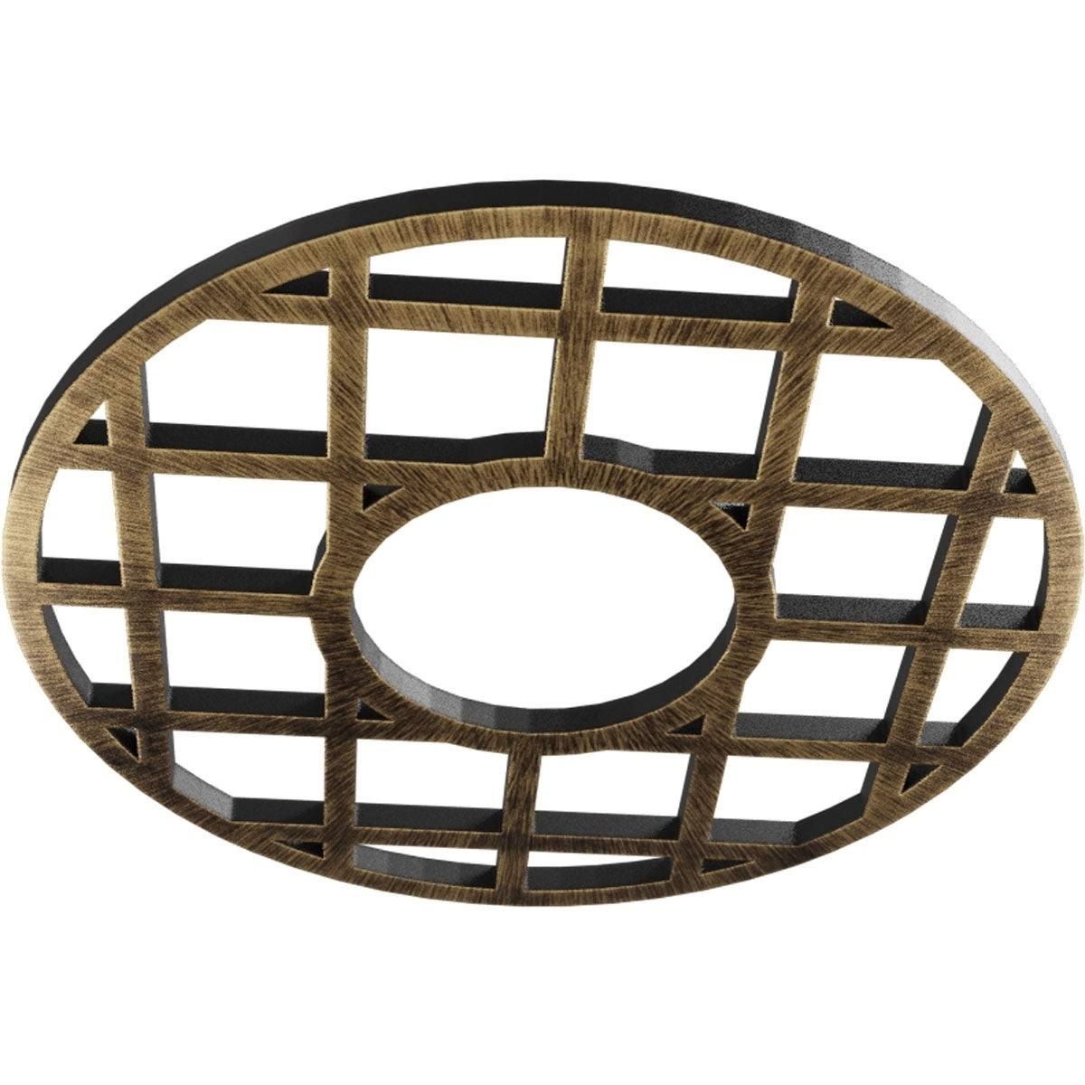 Black PVC Pierced Ceiling Medallion S2455