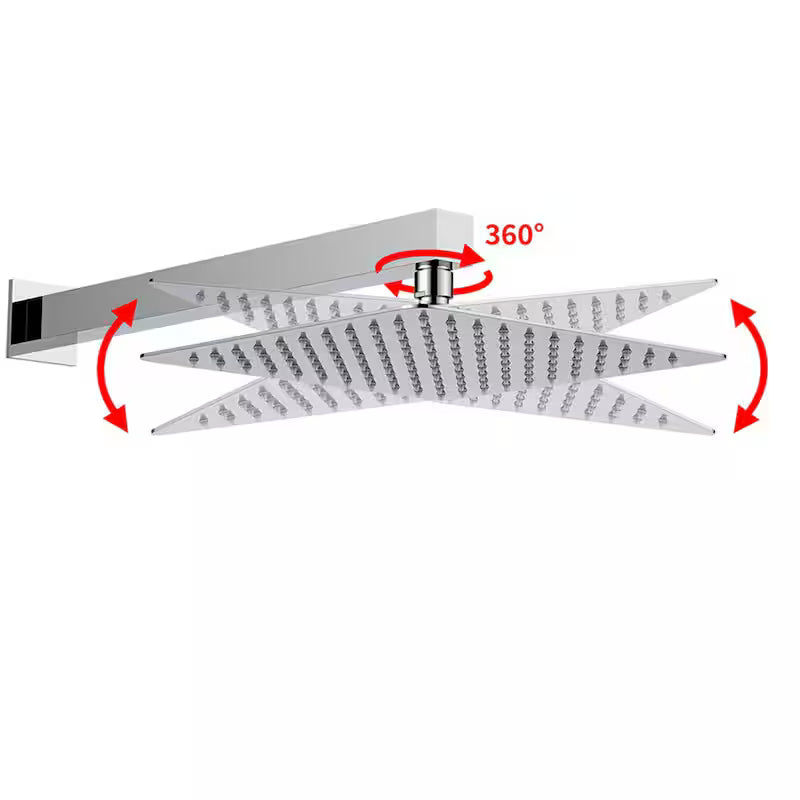 12 in. Dual Shower Heads Fixed and Handheld Shower Head in Chrome P7887