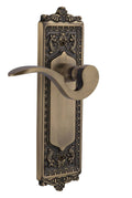 Antique Brass Door Lever Set J7028