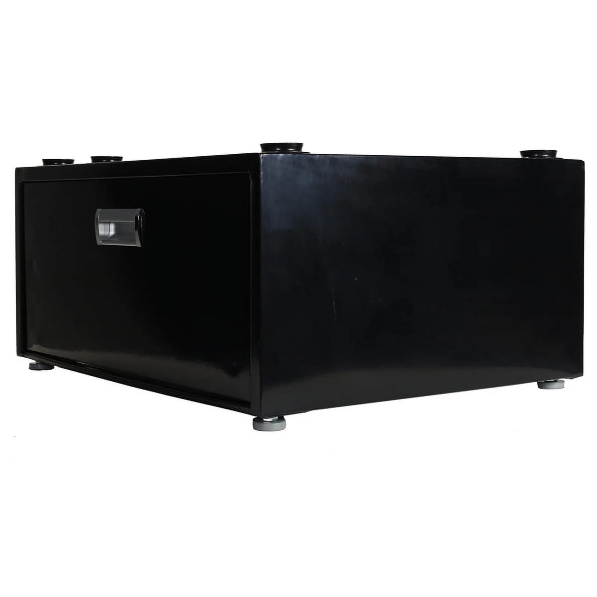 Black Laundry Pedestal with Drawer R425