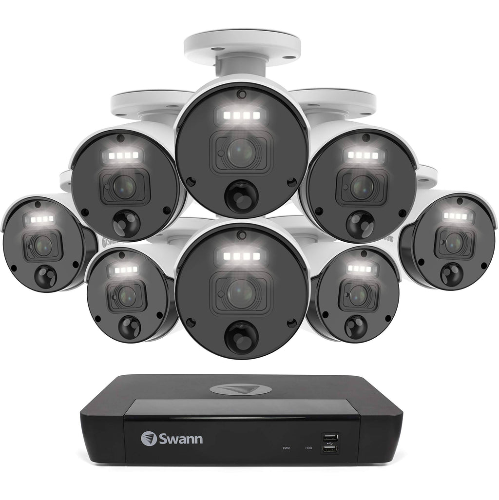 8 Camera 8 Channels PoE NVR Wired Security Camera System D69483