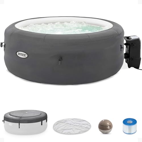 6 Person Inflatable Hot Tub with Built-in Pump and Cover A431002