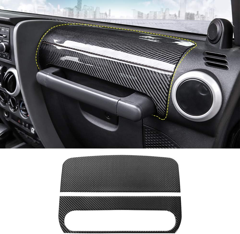 Co-Pilot Armrest Box Trim Sticker Kit Carbon Fiber Pattern D6375