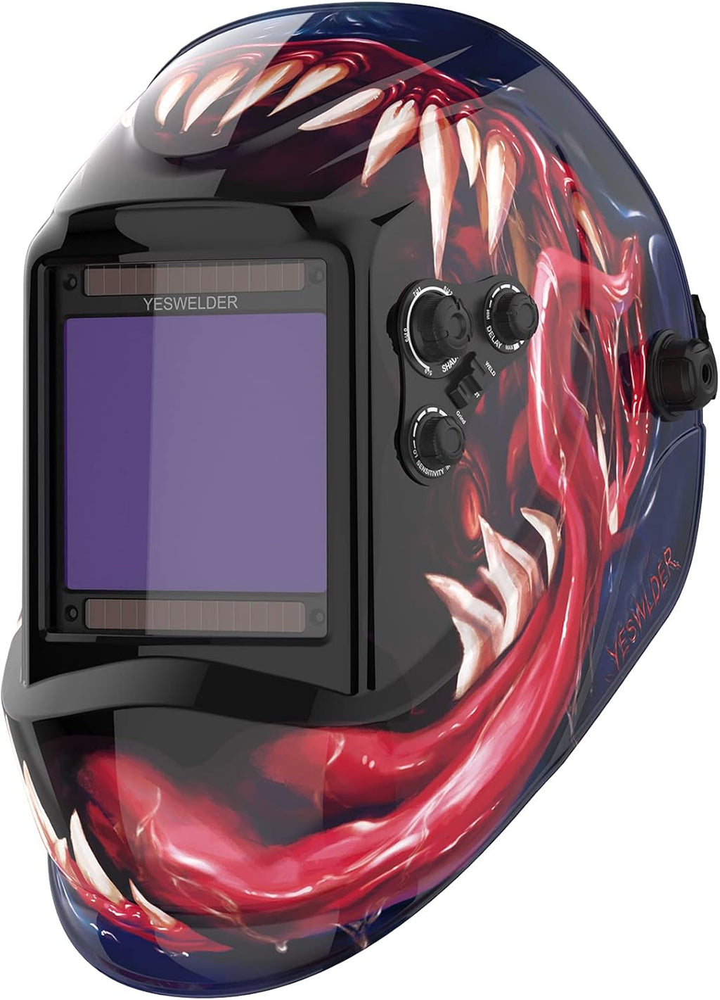 Large Viewing True Color Solar Power Auto Darkening Welding Helmet with 4 Arc Sensor Q5603