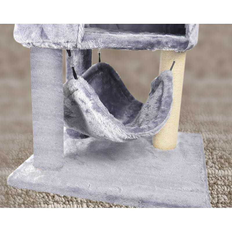 Cat Tree with Scratching Post and Hanging Bed S313421